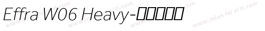 Effra W06 Heavy字体转换